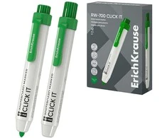 Automatinis žymeklis baltai lentai RW-700 CLICK IT, ErichKrause, 2.0mm, žalios sp.