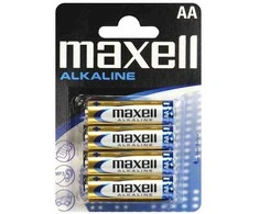Baterijos MAXELL Alkaline, AA (LR6), 4 vnt.