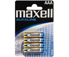 Baterijos MAXELL Alkaline, AAA (LR03), 4 vnt.