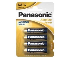 Baterijos PANASONIC Alkaline Power, AA (LR6), 4 vnt.