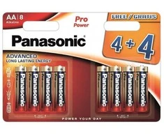 Baterijos PANASONIC Pro Power, AA (LR6), 8 vnt.