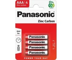 Baterijos PANASONIC Zinc-Carbon, AAA (LR03), 4 vnt.