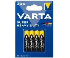 Baterijos VARTA Super Heavy Duty, AAA (LR03), 4 vnt.
