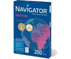 Igepa Biuro kopijavimo popierius NAVIGATOR Bold Design, A4, 200gsm, 150 lapų