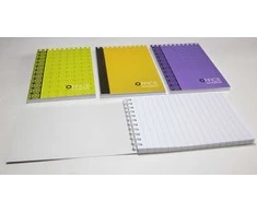 Bloknotas, A6, linija, 80 lapų, 70gsm, su spirale viršuje