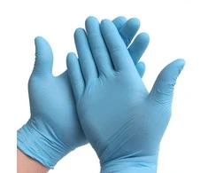 Blue Mėlyna Vienkartinės nitrilinės pirštinės BERRY Mėlyna, M dydis, mėlynos sp., be pudros, 100 vnt.