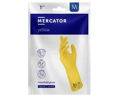 Buitinės pirštinės MERCATOR, M dydis, geltonos sp.