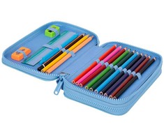 Cool Pack Penalas DAISY SUN, CoolPack, 195x125x50mm, su 2 atverčiamais skyriais, užpildytas
