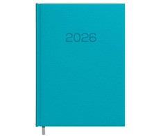 Darbo kalendorius Timer Daytime Prestige 2025 m, A5, turkio spalvos, minkštas PU viršelis