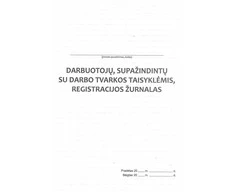 Darbuotojų, supažindintų su darbo tvarkos taisyklėmis registracijos žurnalas, A4, 12 lapų