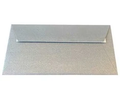 Dekoratyvinis vokas GALVANISED, Curious Metallics, DL, 120gsm