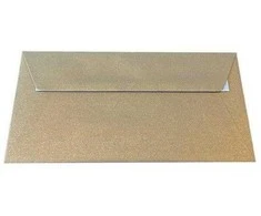 Dekoratyvinis vokas GOLD LEAF, Curious Metallics, DL, 120gsm