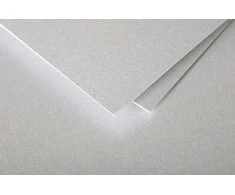 Dekoratyvinis vokas POLLEN, Clairefontaine, C6 (114x162mm), 120gsm, blizgus, sidabro sp.