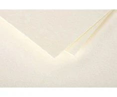 Dekoratyvinis vokas POLLEN, Clairefontaine, DL (110x220mm), 120gsm, blizgus, kreminės sp.