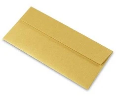 Dekoratyvinis vokas SUPER GOLD, Curious, Metallics, DL, 120gsm
