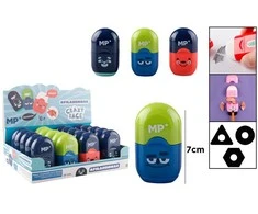 Teka Drožtukas CRAZY FACE, MP, su konteineriu ir trintuku, plastikinis