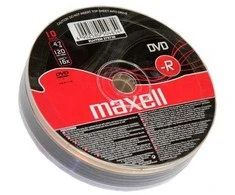 DVD-R diskai MAXELL, 4,7 GB, 16X, 120 min., 10 vnt.