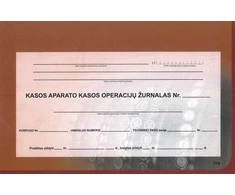 Technoinform EKA kasos operacijų žurnalas, horizontalus, A4+, 3-jų dalių virš.