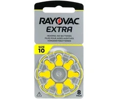 Elementai klausos aparatams RAYOVAC Extra, 10 PR70, 8 vnt.
