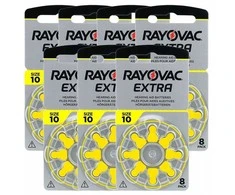 Elementai klausos aparatams RAYOVAC Extra, 10 PR70, 80 vnt.
