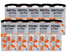 Elementai klausos aparatams RAYOVAC Extra, 13 PR48, 60 vnt.
