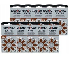 Elementai klausos aparatams RAYOVAC Extra, 312 PR41, 80 vnt.