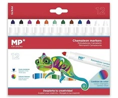 Kolorowe Baloniki Flomasteriai CHAMELEON MAGIC, MP, 10 sp. + 2 spalvos keitikliai