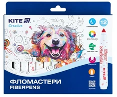 Flomasteriai CREATIVE Jumbo, Kite, 12 sp.