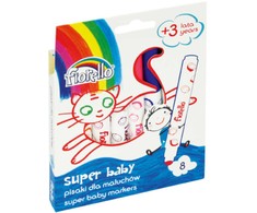 Flomasteriai SUPER BABY, Fiorello, 8 sp.
