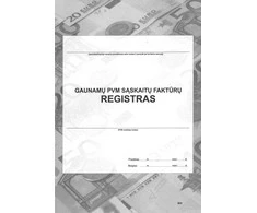 Technoinform Gaunamų PVM sąskaitų-faktūrų registras, A4, 48 lapai