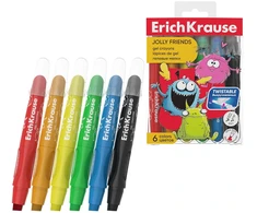 Gelinės kreidelės JOLLY FRIENDS, ErichKrause, 6 sp.