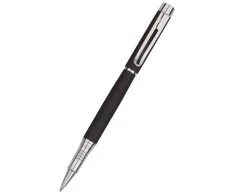 Gelinis rašiklis FOROFIS, juodos sp. metalinis korpusas, 0.5mm, pasukamas, dovanų dėžutėje