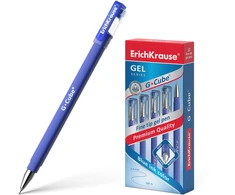 Gelinis rašiklis G-CUBE, ErichKrause, 0.5 mm, mėlynos sp.
