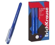 Gelinis rašiklis G-GLASS ORIGINAL, ErichKrause, 0.5mm, mėlynos sp.