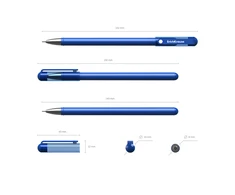 Gelinis rašiklis G-SOFT, ErichKrause, 0.38 mm, mėlynos sp.
