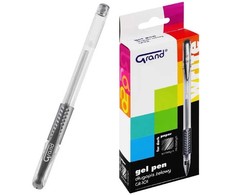 Gelinis rašiklis GR-101, Grand, storis 0.5mm, sidabro sp.