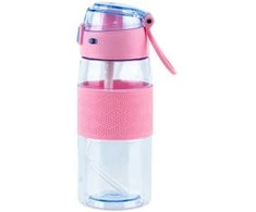 Gertuvė KITE, 600ml, su užrakinamu dangteliu, rožinės sp. tritano plastikas