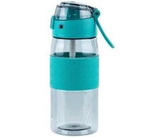 Gertuvė KITE, 600ml, su užrakinamu dangteliu, žalios sp. tritano plastikas
