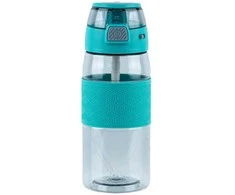 Gertuvė KITE, 600ml, su užrakinamu dangteliu, žalios sp. tritano plastikas