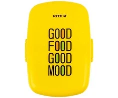 Pietų-užkandžių dėžutė, Kite, 1150ml, su įrankiais, geltona/žalia sp.