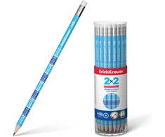 Grafitinis pieštukas 2x2, ErichKrause, HB, su trintuku