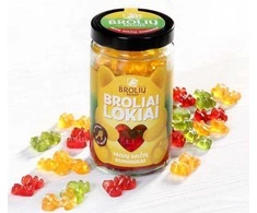 Guminukų rinkinys BROLIAI LOKIAI, obuolių, pasiflorų ir aviečių skonio, stiklainyje, 500g