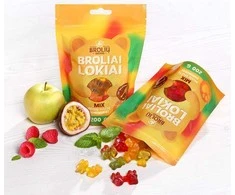 Guminukų rinkinys BROLIAI LOKIAI, obuolių, pasiflorų ir aviečių skonio, 200 g