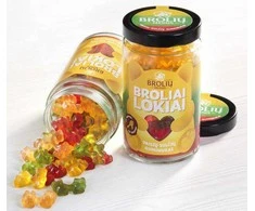 Guminukų rinkinys BROLIAI LOKIAI, obuolių, pasiflorų ir aviečių skonio, stiklainyje, 500g