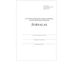 Gyventojo, įsigijusio verslo liudijimą, pajamų ir išlaidų apskaitos žurnalas, A5 (36) 0720-065
