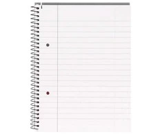 Bloknotas HAMELIN COLLEGE, Bantex, A5, 70 lapų, linija, 70gsm, su spirale šone, su perforacija, su 2-iem skylutėm