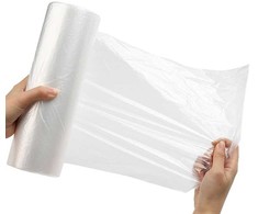 HDPE maišeliai, 250x400mm, 8mkr, 1000 vnt., skaidrūs, rulonėlyje