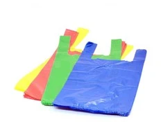 HDPE maišeliai su rankenėlėmis, 450x600mm, 25mkr, 100vnt., įvairių sp.