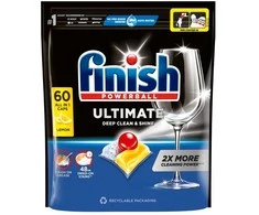 Indaplovių kapsulės FINISH Powerball Ultimate All in 1 Lemon, 60 vnt.