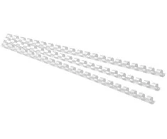 Įrišimo spiralės FOROFIS, 12mm, plastikinės, 100 vnt., baltos sp.